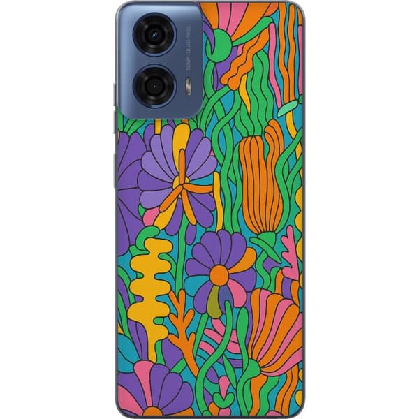 Motorola Moto G04 Läpinäkyvä kuori Värien räjähdys