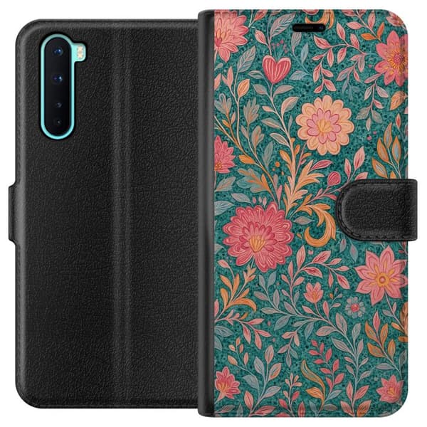 OnePlus Nord Tegnebogsetui Floral Dream
