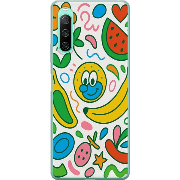 Sony Xperia 10 IV Genomskinligt Skal Butterfly Veil