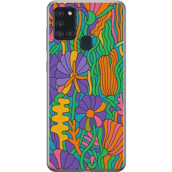 Samsung Galaxy A21s Gjennomsiktig deksel Color Pop