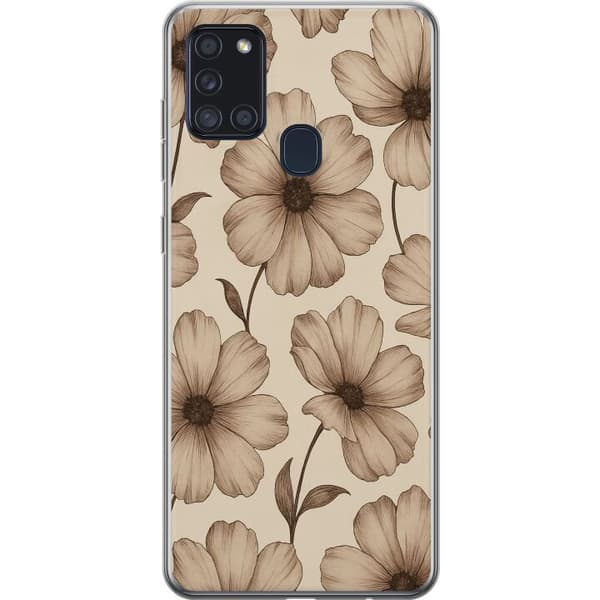Samsung Galaxy A21s Genomskinligt Skal Pastel Rush