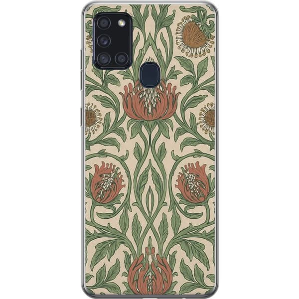 Samsung Galaxy A21s Gennemsigtig cover Blad Detaljer