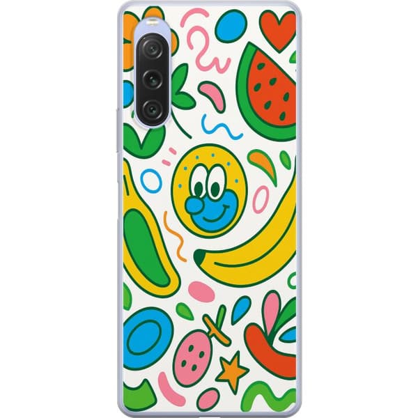 Sony Xperia 10 V Gennemsigtig cover Sommerfugle Slør