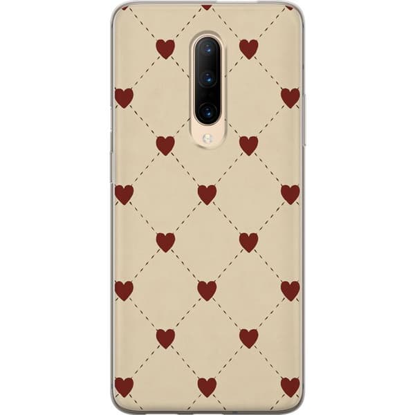 OnePlus 7 Pro Läpinäkyvä kuori Sydänverkko