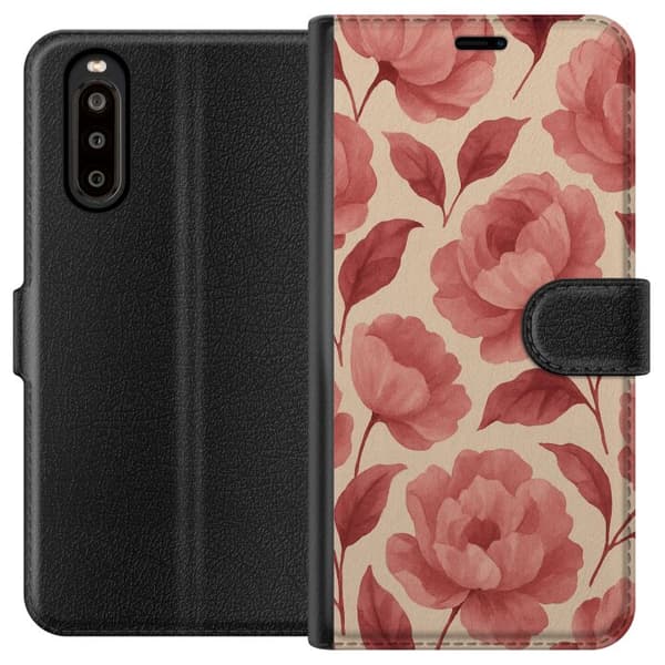 Sony Xperia 10 II Plånboksfodral Rose Bloom
