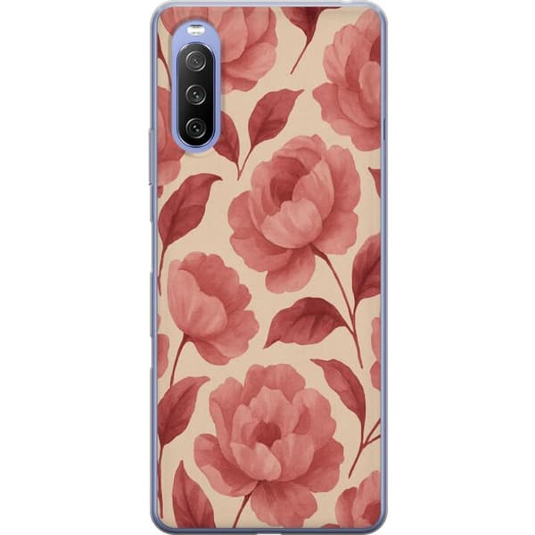 Sony Xperia 10 III Läpinäkyvä kuori Ruusun Kukinta