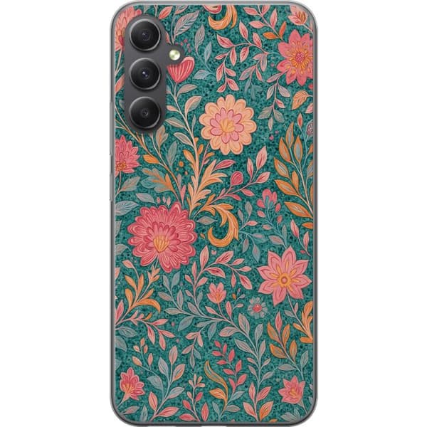 Samsung Galaxy A25 Läpinäkyvä kuori Floral Dream