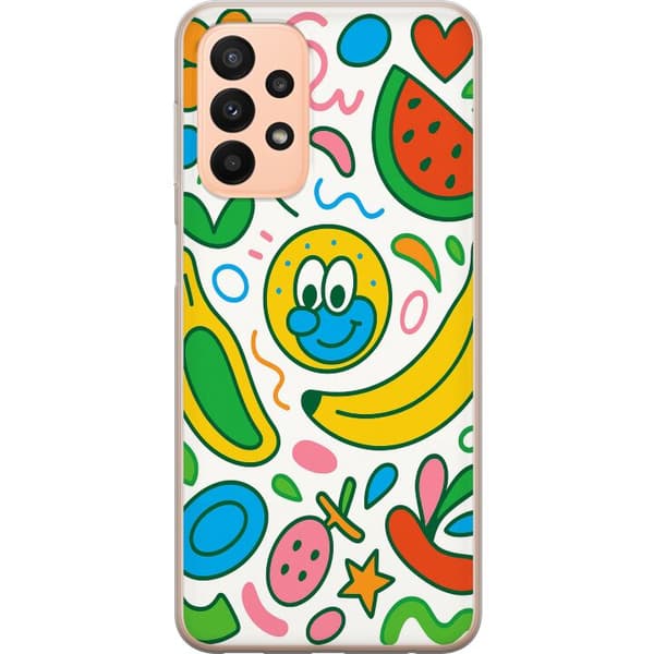 Samsung Galaxy A23 Gjennomsiktig deksel Sommerfuglslør