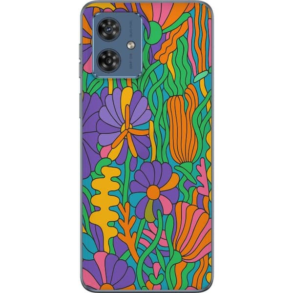 Motorola Moto G54 Läpinäkyvä kuori Värien räjähdys