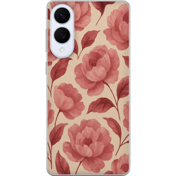 Samsung Galaxy S25 Edge Gjennomsiktig deksel Rose Blomst