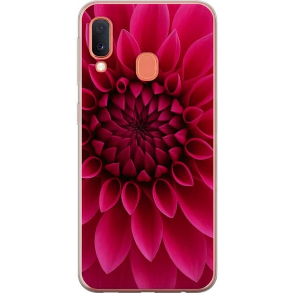 Samsung Galaxy A20e Genomskinligt Skal Rosecore