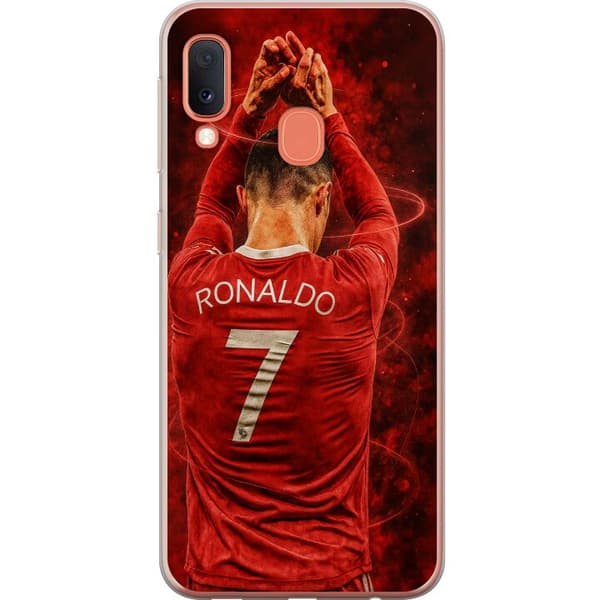 Samsung Galaxy A20e Genomskinligt Skal Ronaldo