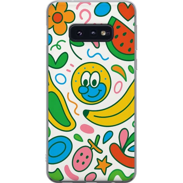 Samsung Galaxy S10e Läpinäkyvä kuori Perhosverho