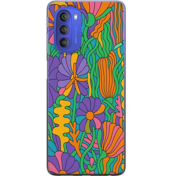 Motorola Moto G51 5G Gennemsigtig cover Farveeksplosion