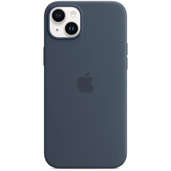 Mobilskal och fodral för Apple iPhone 14 Plus - Silikon med MagSafe - Blå storm