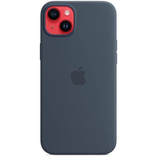 Mobilskal och fodral för Apple iPhone 14 Plus - Silikon med MagSafe - Blå storm
