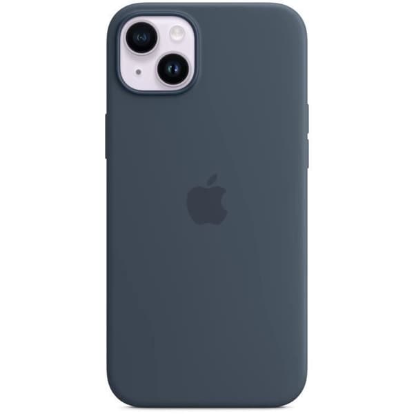 Mobilskal och fodral för Apple iPhone 14 Plus - Silikon med MagSafe - Blå storm
