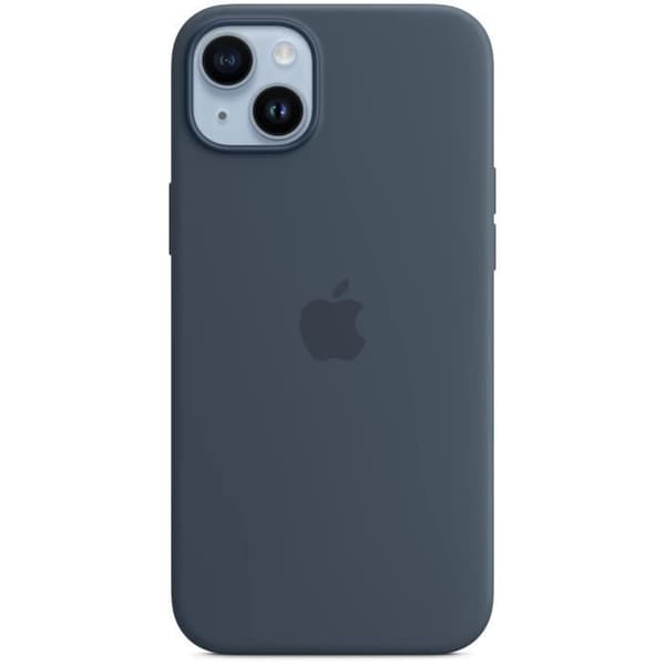 Mobilskal och fodral för Apple iPhone 14 Plus - Silikon med MagSafe - Blå storm