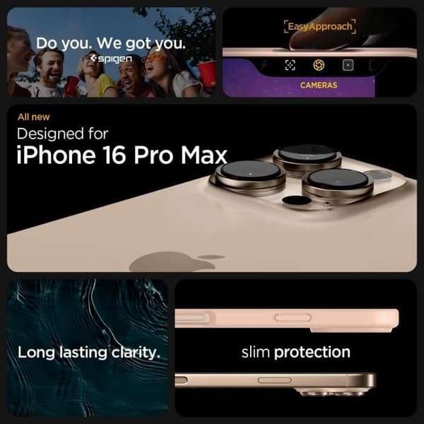 Spigen Fodral för iPhone 16 Pro Max, Ultra Hybrid, Anti-gulning 6,9 Tum - Rosé Titan