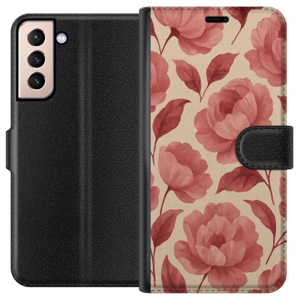 Samsung Galaxy S21 Plånboksfodral Rose Bloom