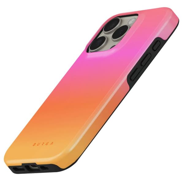 Coque MagSafe för iPhone 16 Plus Elegant Mönster Sunset Club Burga Flerfärgad