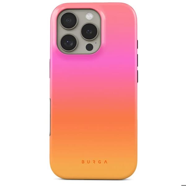 Coque MagSafe för iPhone 16 Plus Elegant Mönster Sunset Club Burga Flerfärgad