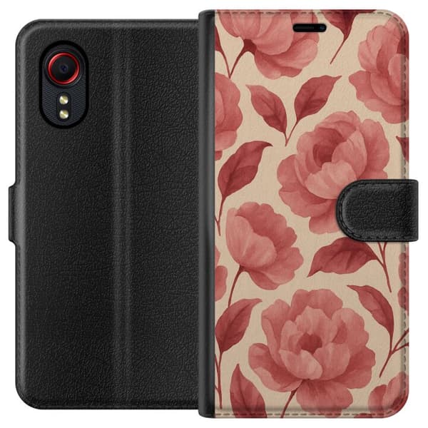 Samsung Galaxy Xcover 5 Lompakkokotelo Ruusun Kukinta