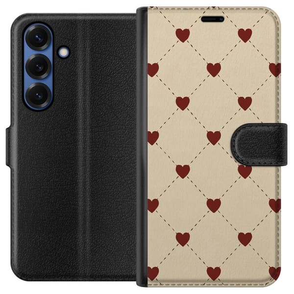 Samsung Galaxy S25+ Lommeboketui Hjertegrind