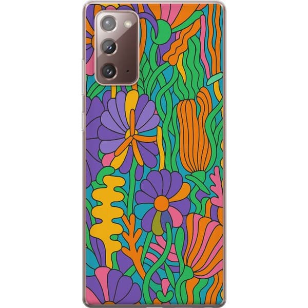 Samsung Galaxy Note20 Läpinäkyvä kuori Värien räjähdys