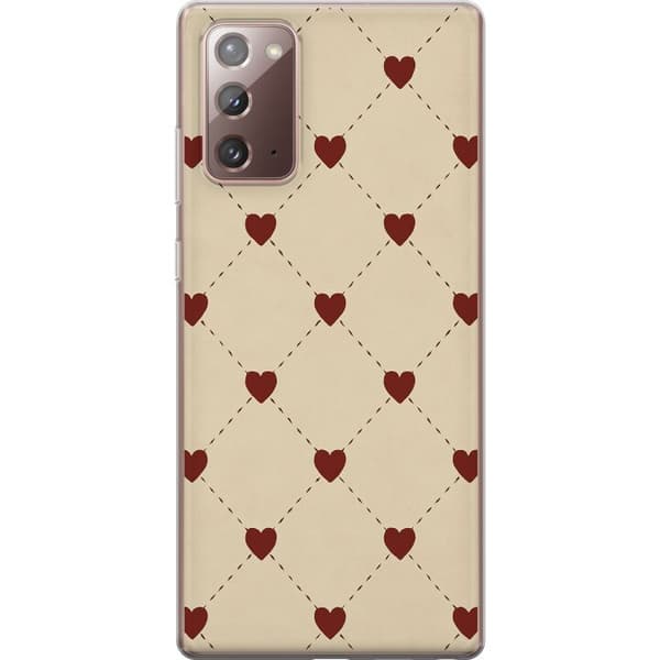 Samsung Galaxy Note20 Gennemsigtig cover Hjertegitter