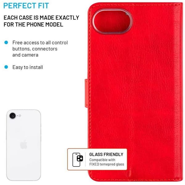 FIXE Opus för Apple iPhone 16e 5G röd