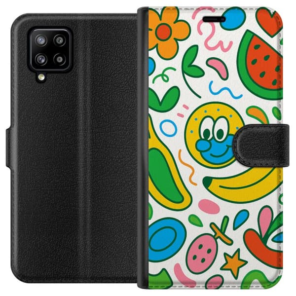 Samsung Galaxy A42 5G Tegnebogsetui Sommerfugle Slør