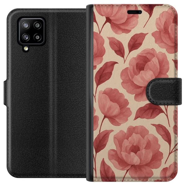 Samsung Galaxy A42 5G Lommeboketui Rose Blomst