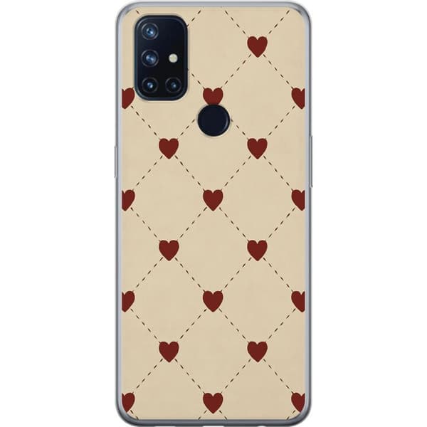 OnePlus Nord N10 5G Gjennomsiktig deksel Hjertegrind