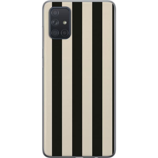 Samsung Galaxy A71 Genomskinligt Skal Line Flow
