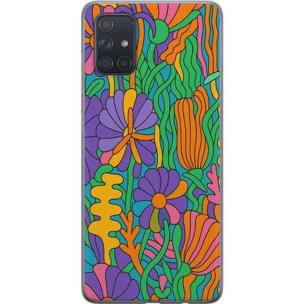 Samsung Galaxy A71 Genomskinligt Skal Color Pop