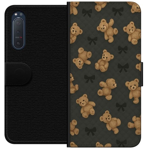 Sony Xperia 5 II Tegnebogsetui Teddy Knus