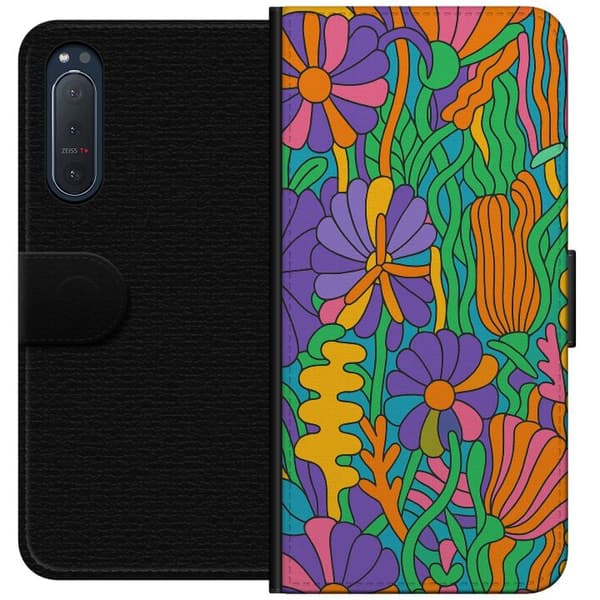 Sony Xperia 5 II Tegnebogsetui Farveeksplosion