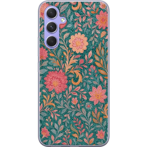 Samsung Galaxy A54 Läpinäkyvä kuori Floral Dream