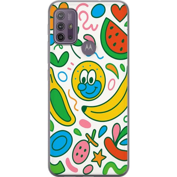 Motorola Moto G10 Gjennomsiktig deksel Sommerfuglslør