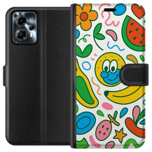 Motorola Moto G13 Lompakkokotelo Perhosverho