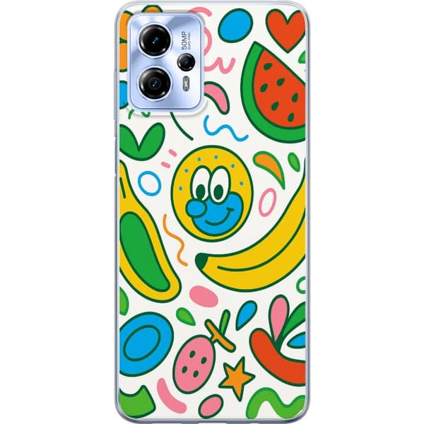 Motorola Moto G13 Gennemsigtig cover Sommerfugle Slør