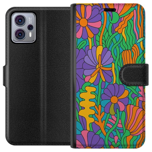 Motorola Moto G23 Tegnebogsetui Farveeksplosion