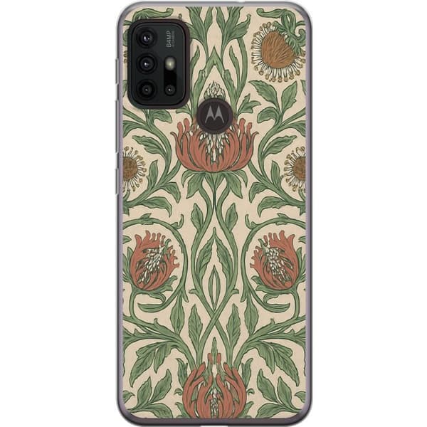 Motorola Moto G30 Gjennomsiktig deksel Bladedetaljer