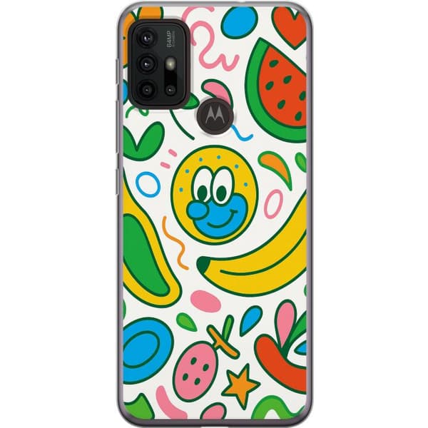 Motorola Moto G30 Gjennomsiktig deksel Sommerfuglslør
