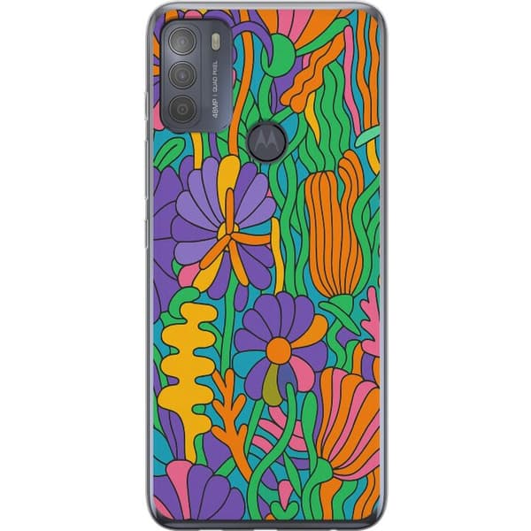 Motorola Moto G50 Genomskinligt Skal Color Pop