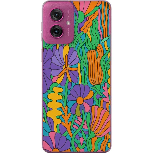 Motorola Moto G55 Genomskinligt Skal Color Pop