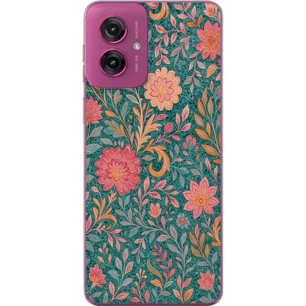 Motorola Moto G55 Gennemsigtig cover Floral Dream