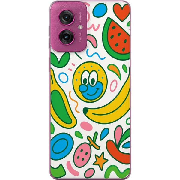 Motorola Moto G55 Läpinäkyvä kuori Perhosverho