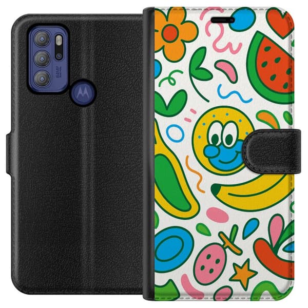 Motorola Moto G60S Lommeboketui Sommerfuglslør